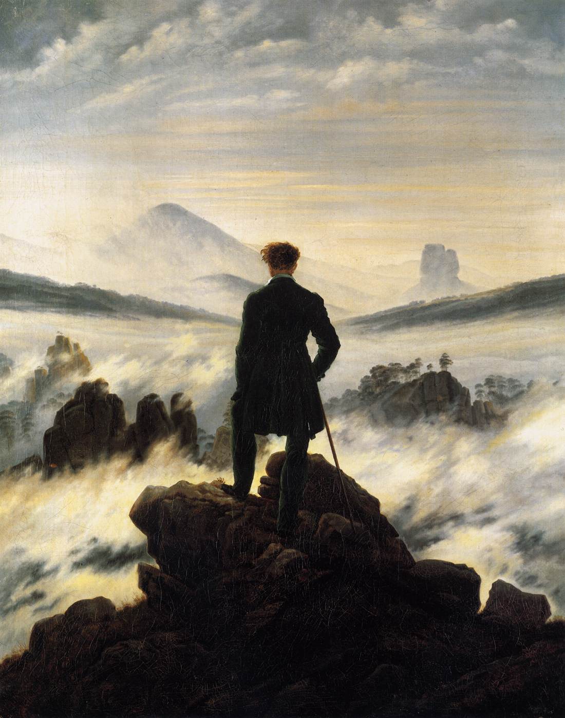 Caspar David Friedrich Promeneur mer nuages