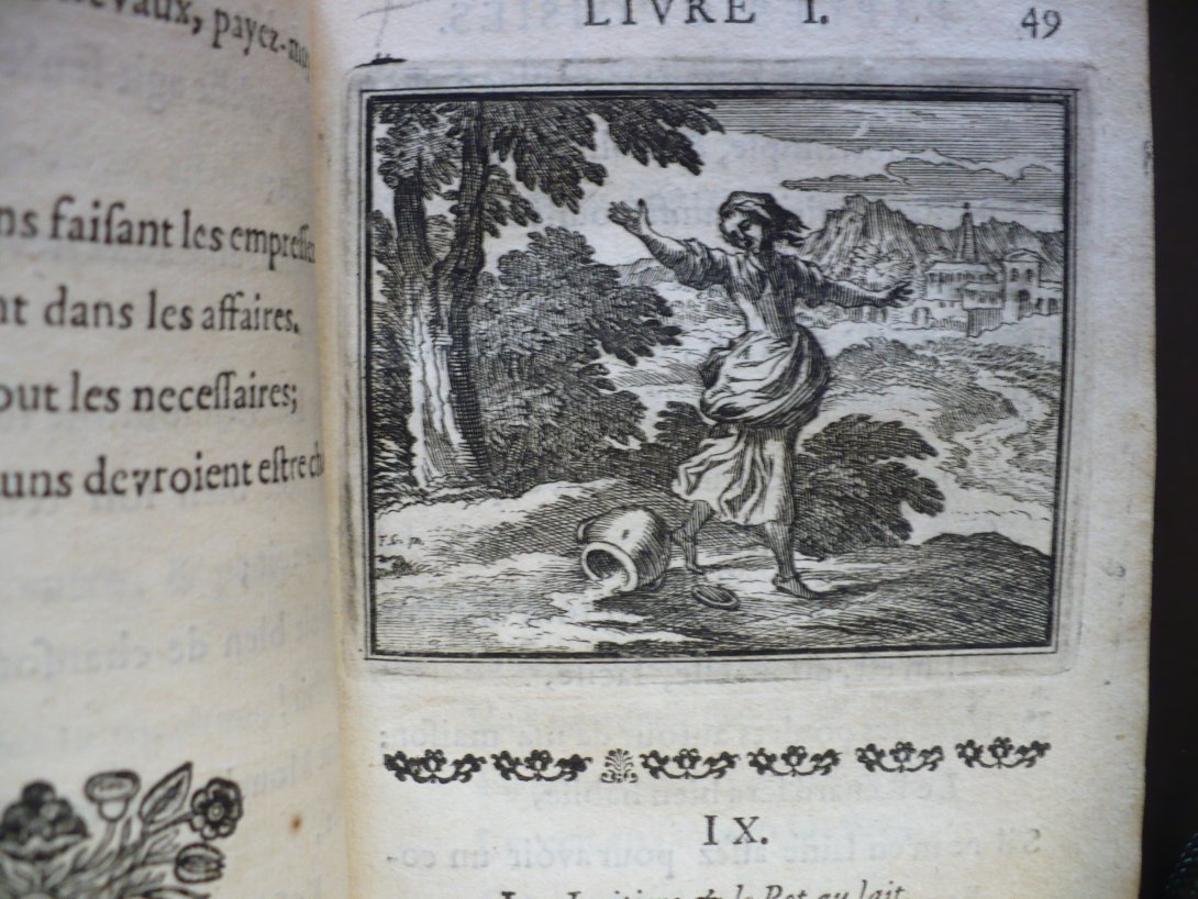 1678 La Laitière et le pot au lait gravure de François Chaveau utpictura18