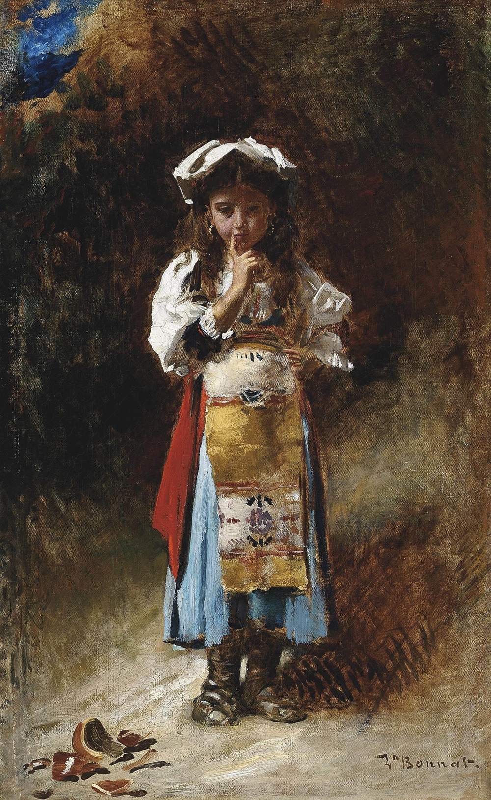 1887 Léon_Bonnat A_little_accident 56 x 35,5 cm G.Petit 1891