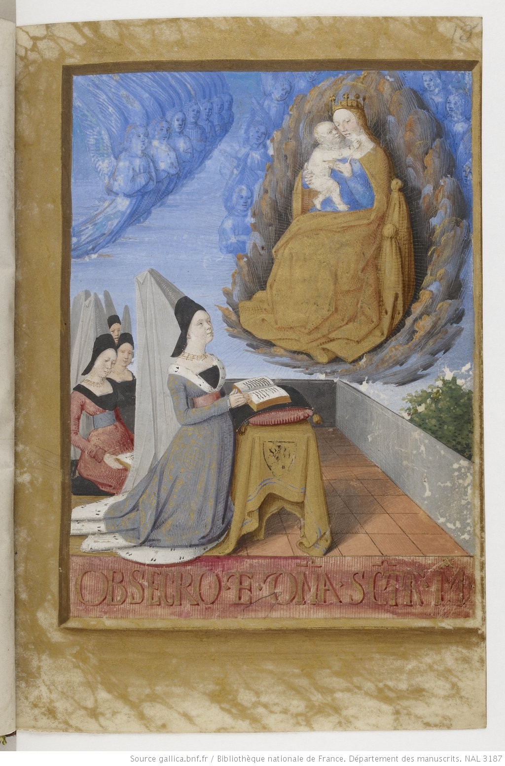 1475 ca Fouquet Heures dites de Baudricourt BNF Lat 3187 f 8
