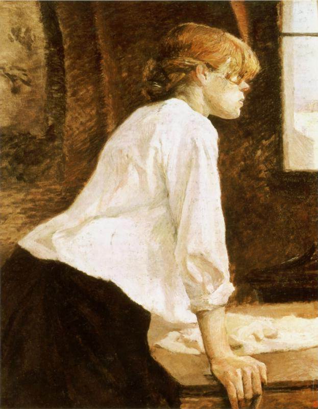 1888 La blanchisseuse  (inversee) Toulouse Lautrec