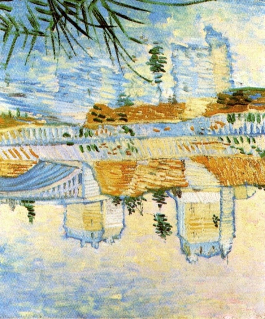 60 Van_Gogh_the-seine-with-the-pont-de-clichy-1887--reflets