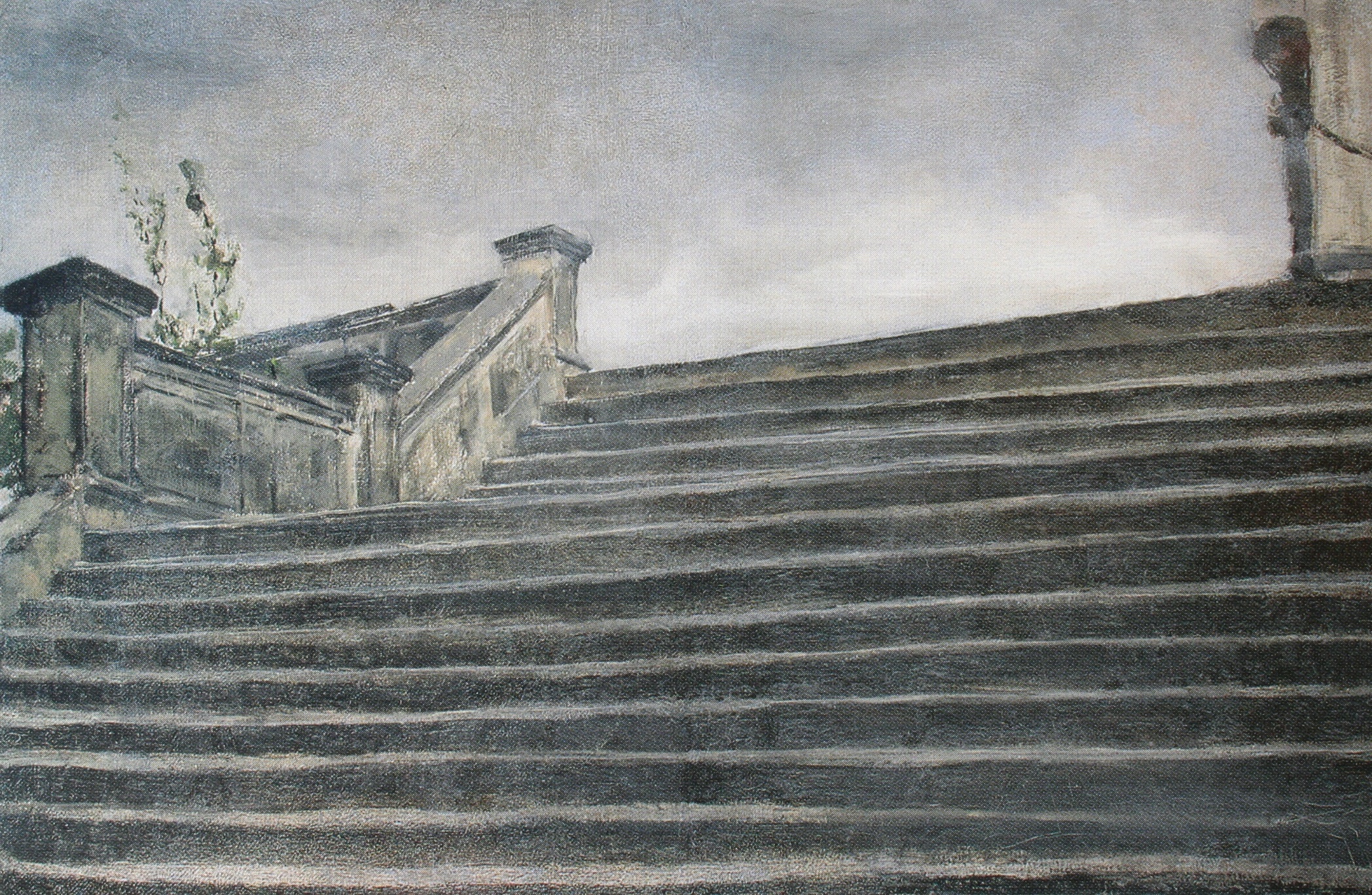 Segantini_1885_Etude d'escalier