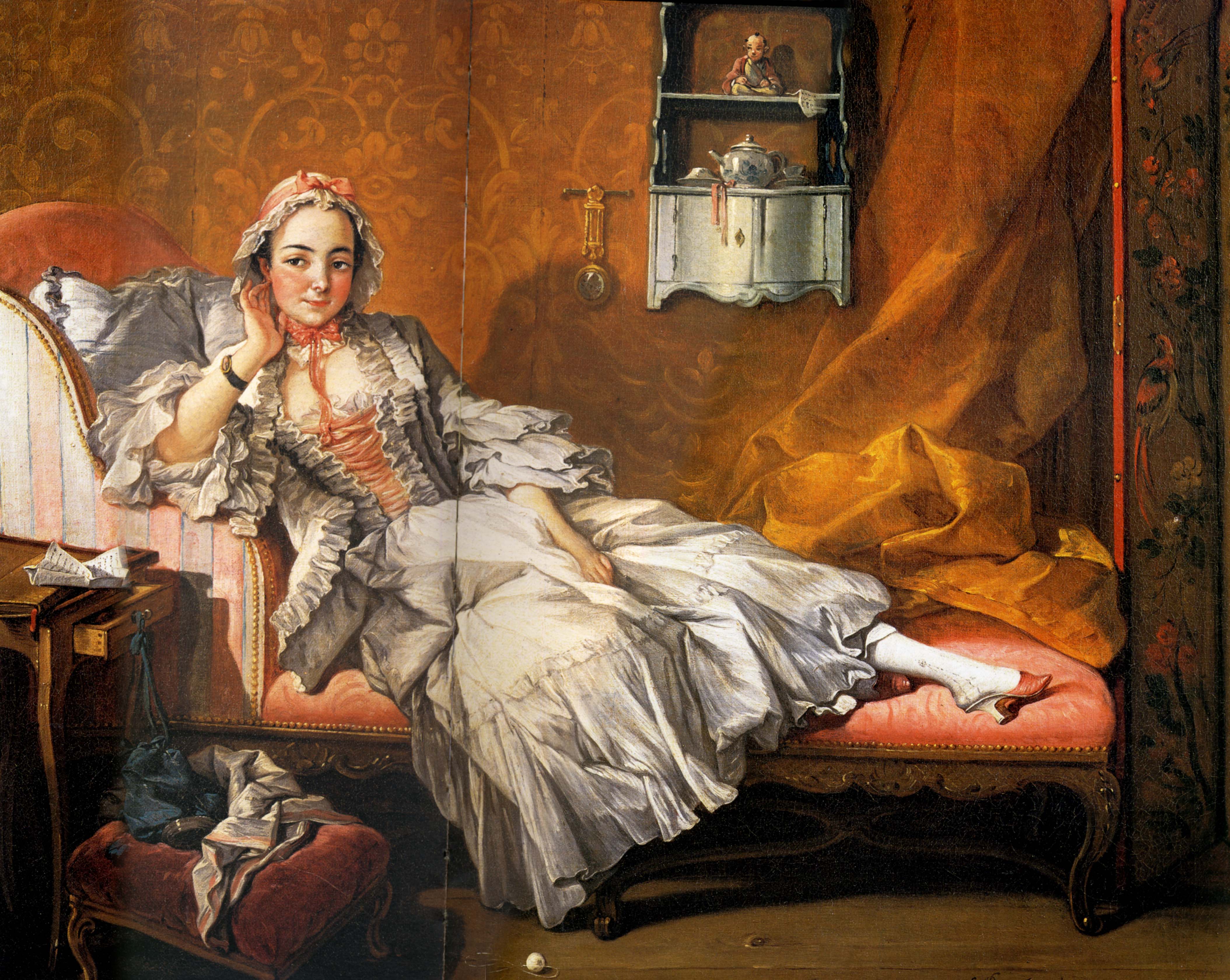 Boucher-Une dame sur son divan 1743