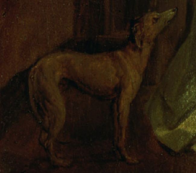 boilly A l'entree chien