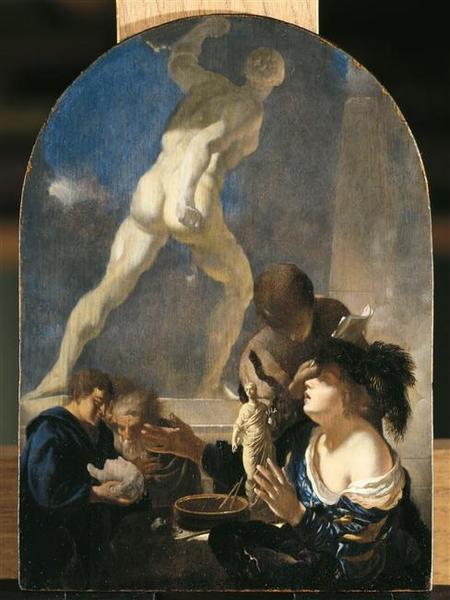Adriaen van der Werff 1680 Atelier du sculpteur Louvre