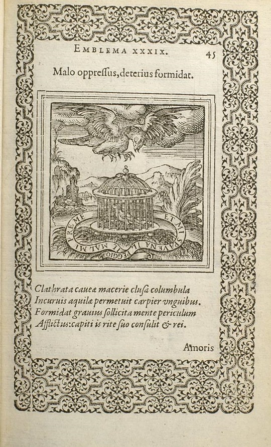 Junius, Hadrianus Emblemata (1565) embleme XXXIX