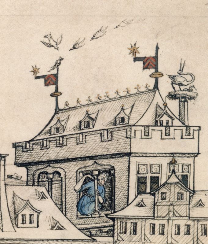 Maitre du Livre de Raison 1475-85 L'anti chateau de l'Amour col priv detail 2