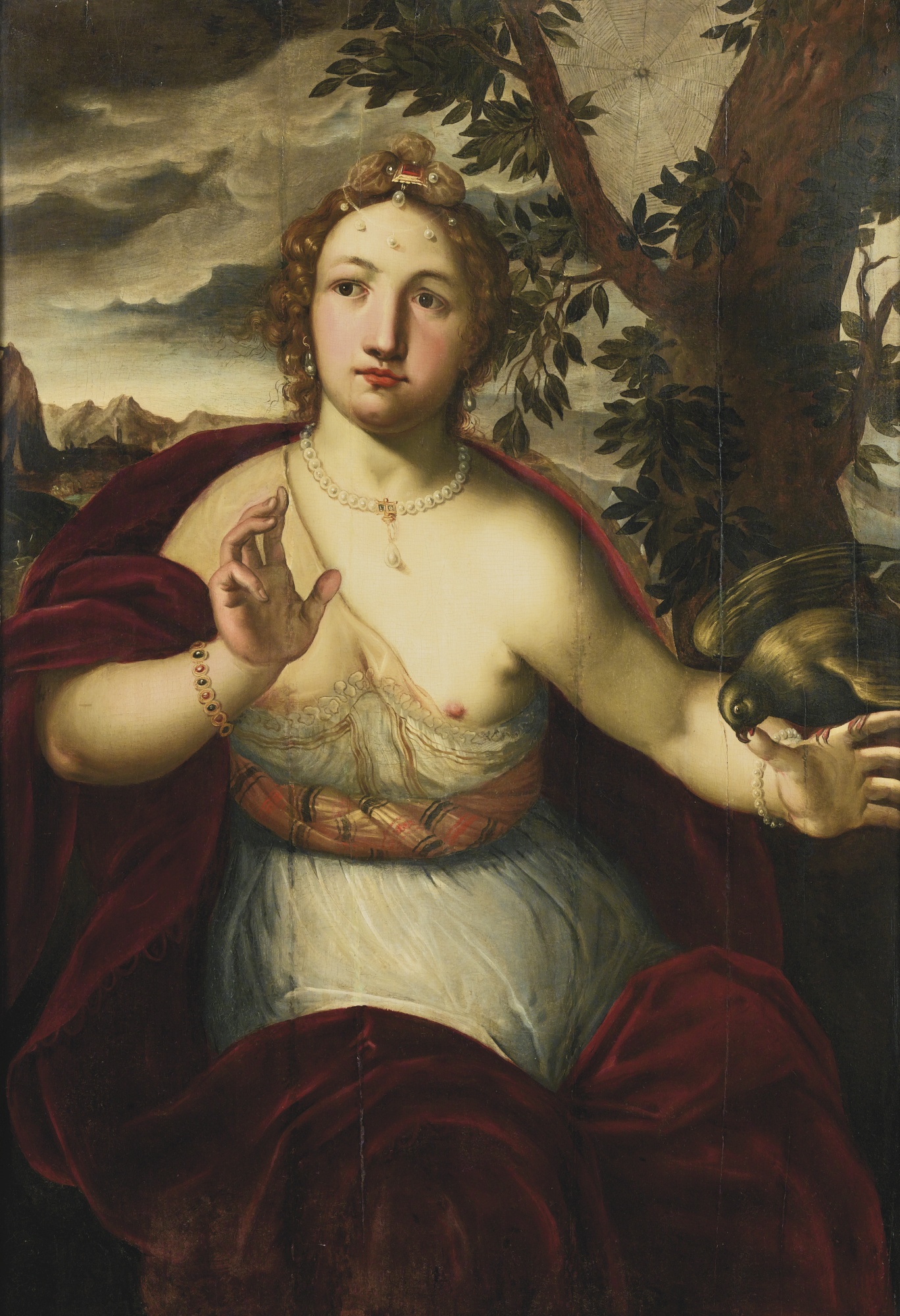 Attributed_to_Otto_van_Veen_A_Lady_Bitten_by_a_Parrot coll part