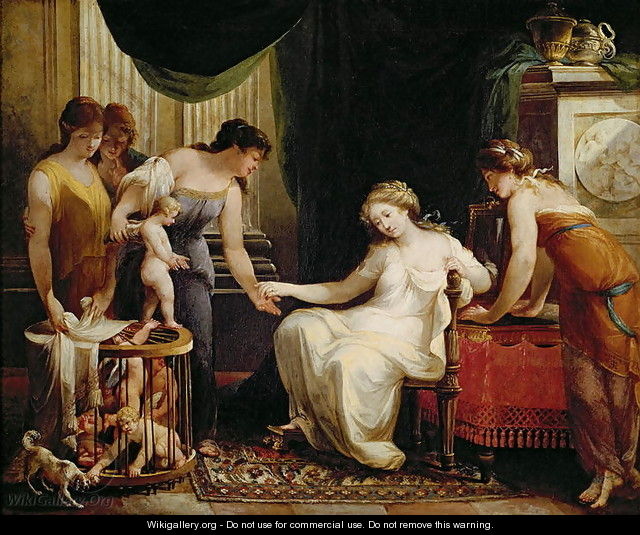 Jacques Gamelin, La marchande d’amours (vers 1765 Musee Baroin Clermont Ferrand