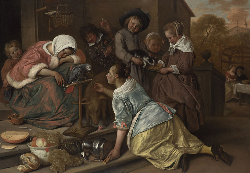 Jan Steen 1663-65 Les effets de l'intempérance National Gallery