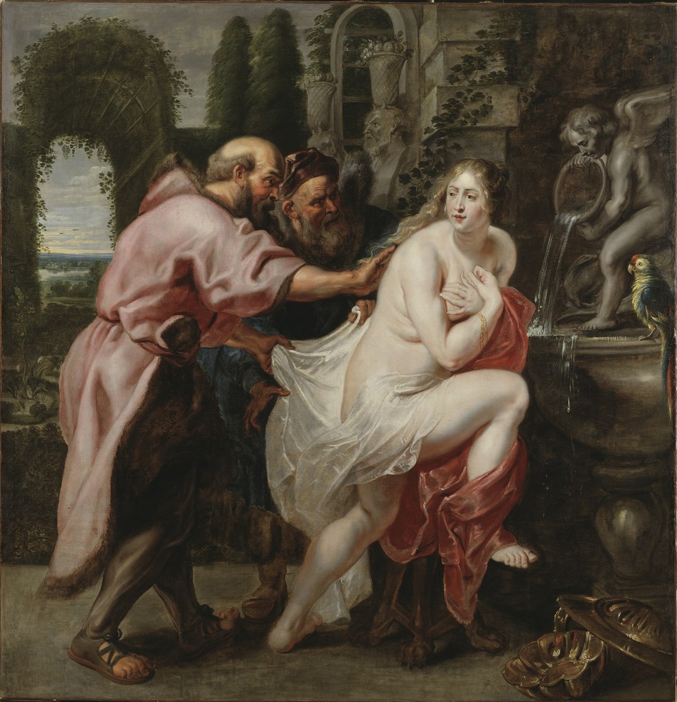 Peter Paul Rubens, hans skola: Susanna och gubbarna..NM 596