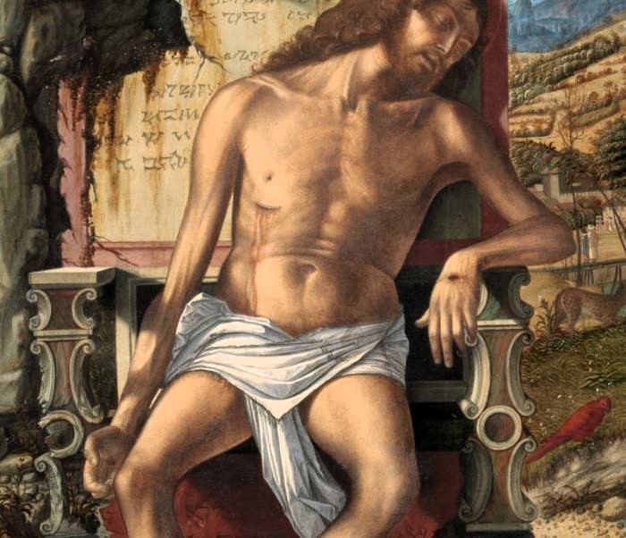 carpaccio 1490 ca Meditation sur la Passion National Gallery detail 2