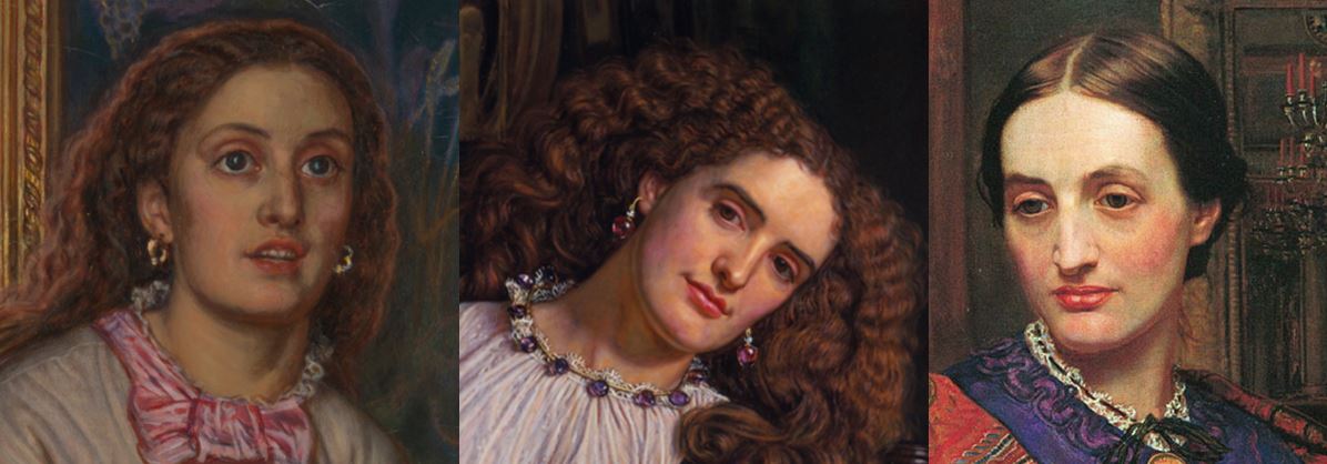 Hunt portrait-de fanny-1868_trois portraits