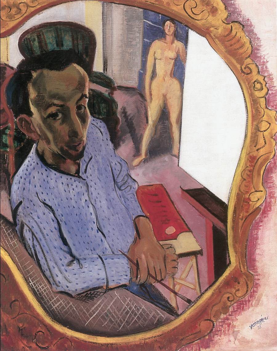 geza Voros Self-portrait in a Mirror 1933