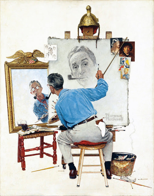 norman-rockwell-autoportrait