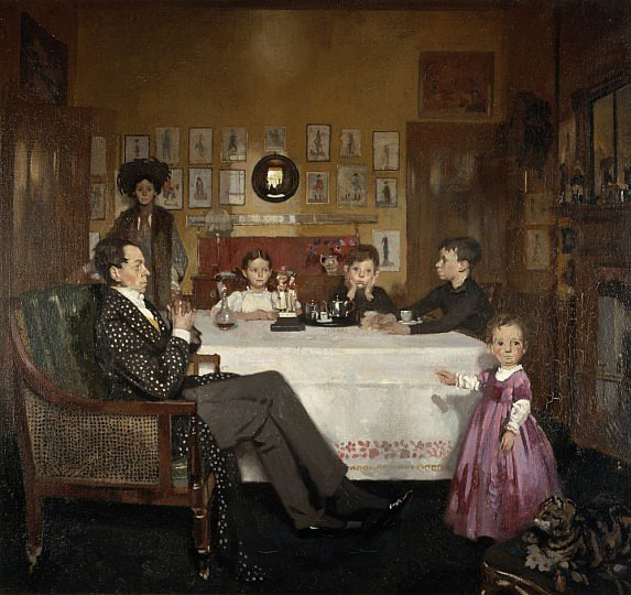 William Orpen 1907 A Bloomsbury Family ,
