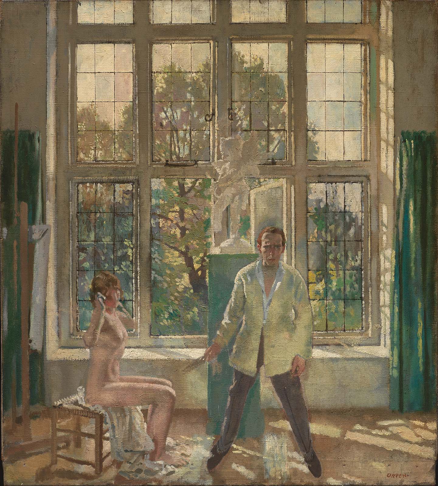 William Orpen summer-afternoon-artist-in-his-studio-with-a-model 1913 Museum of Fine Arts Boston