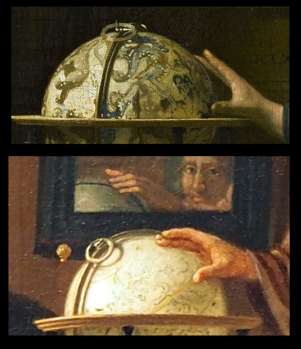 Cornelis de Man 1670 ca Geographers_at_Work Kunsthalle_Hamburg compar Astronome