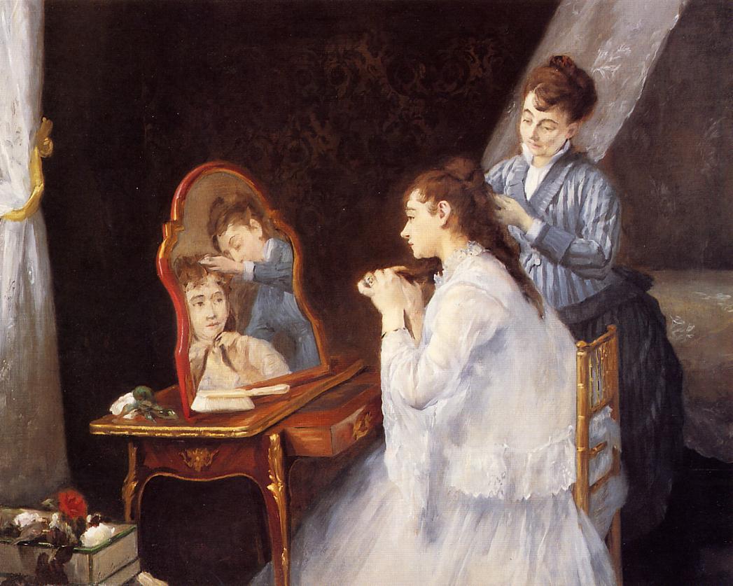 Eva GONZALES Le Petit Lever ou La Toilette 1875 Collection particuliere