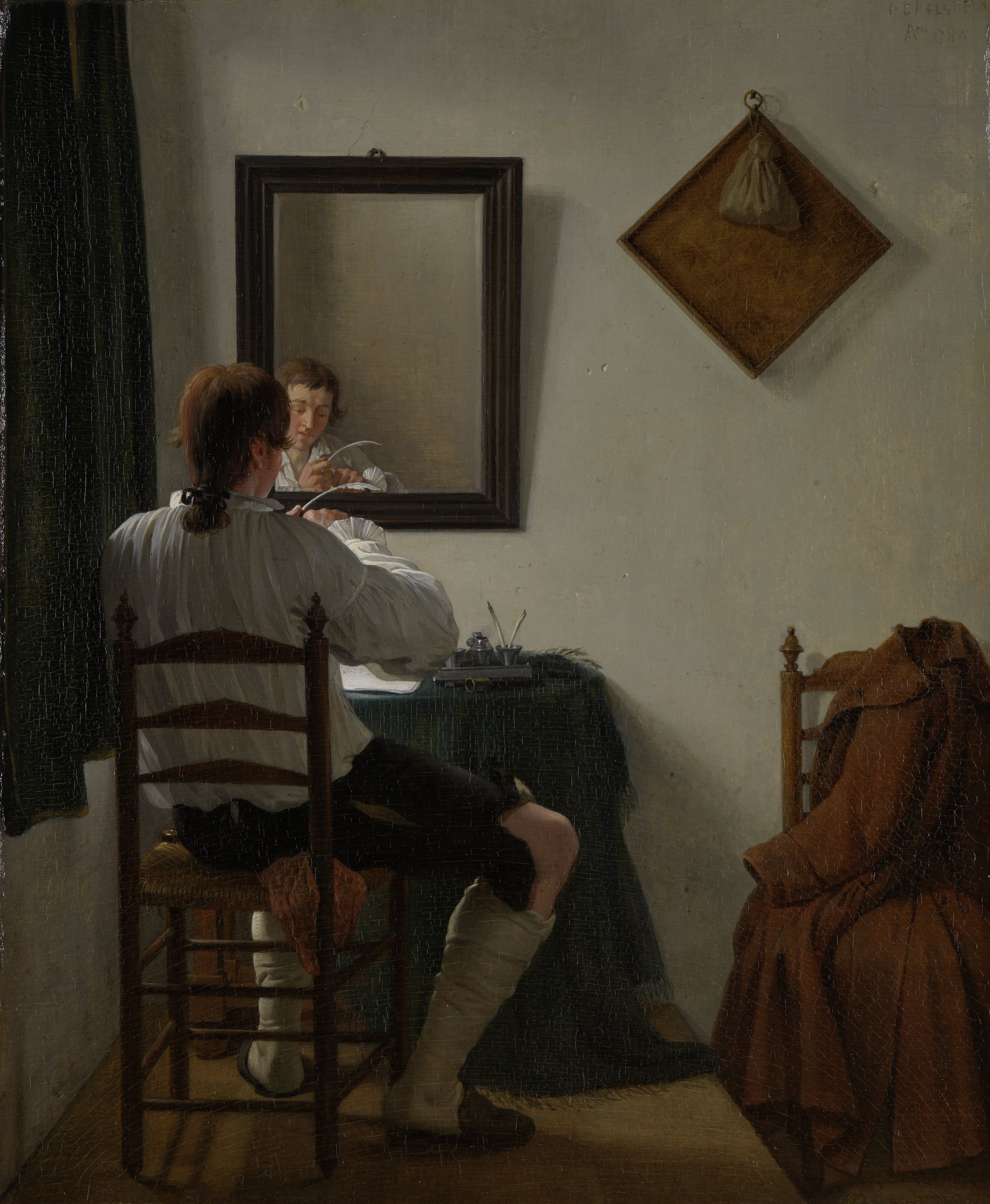 Jan Ekels the Younger  A Writer Trimming His Pen 1784 Rijksmuseum Amsterdam