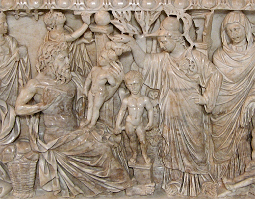 Sarcophage de Promethee Athena