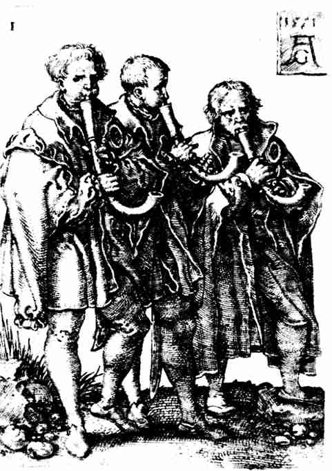 Krummhorn Players, 1551 Heinrich Aldegraver