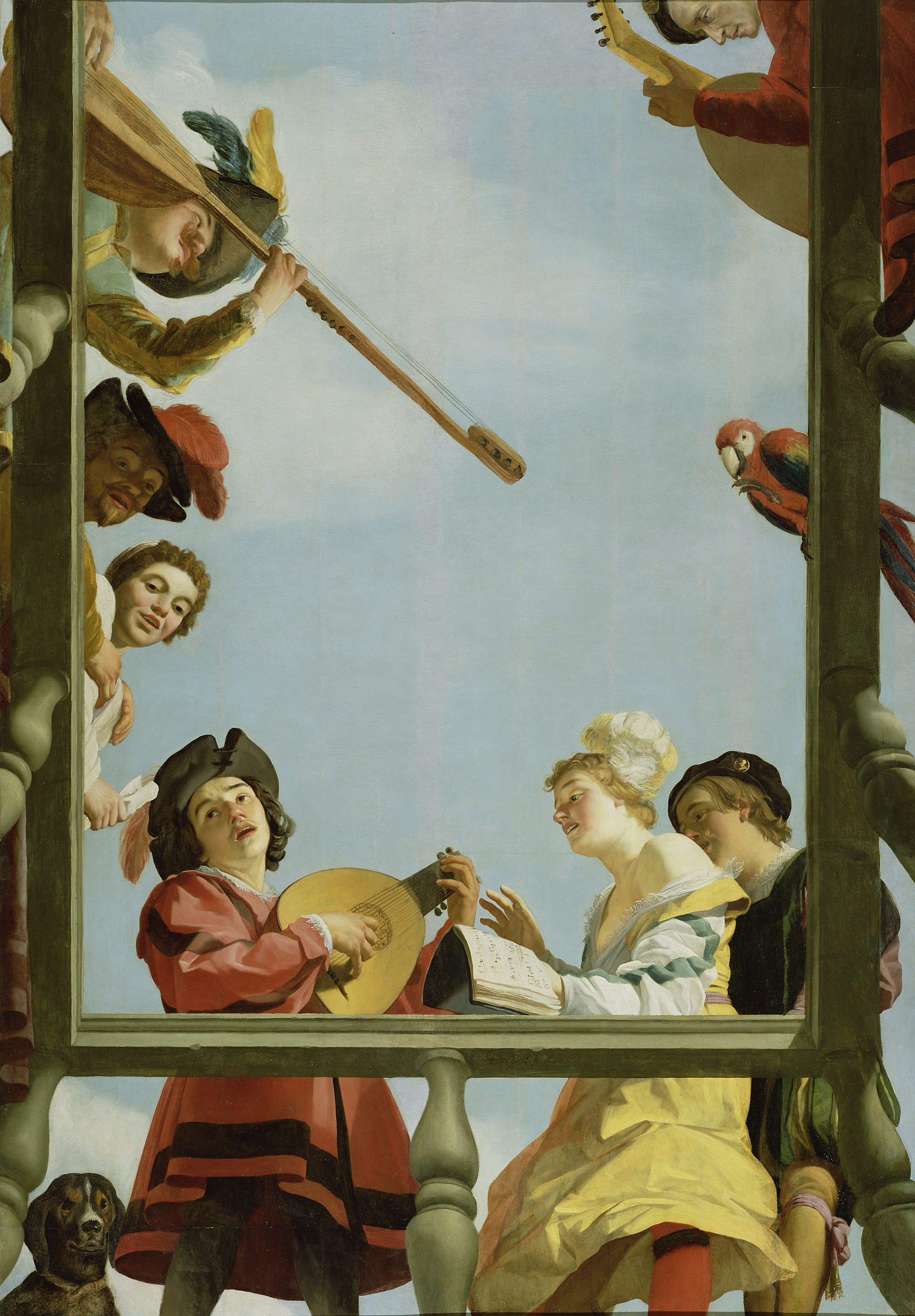 1622 Gerrit van Honthorst - Musical Group on a Balcony Getty Museum Malibu