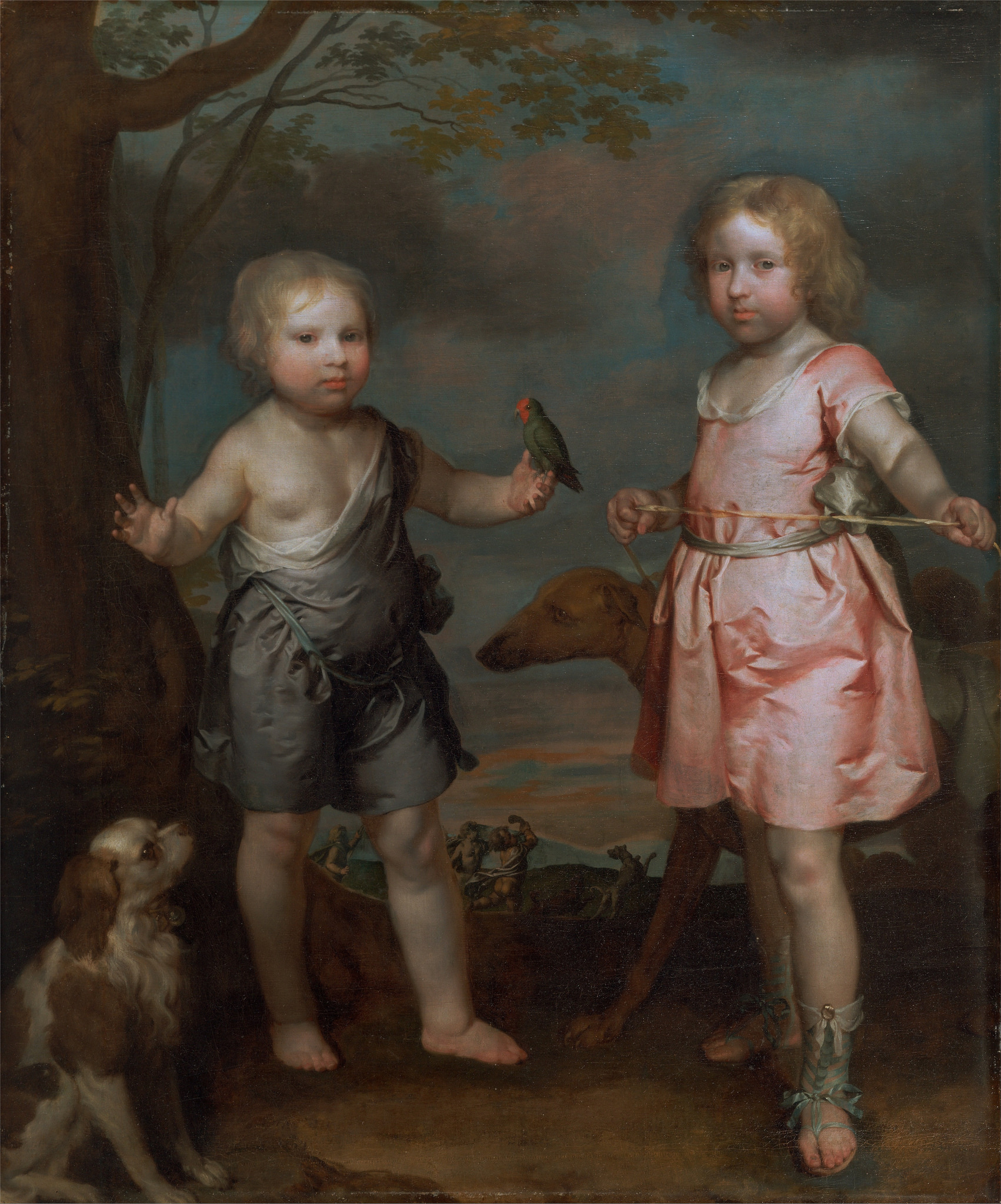 1670 ca Gilbert_Soest_-_Lord_John_Hay_and_Charles,_Master_of_Yester_(later_3rd_Marquis_of_Tweeddale)_Yale Center for British Art -Google_Art_Project