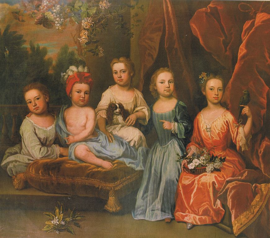 1718 James Maubert A portrait group of the Smith children