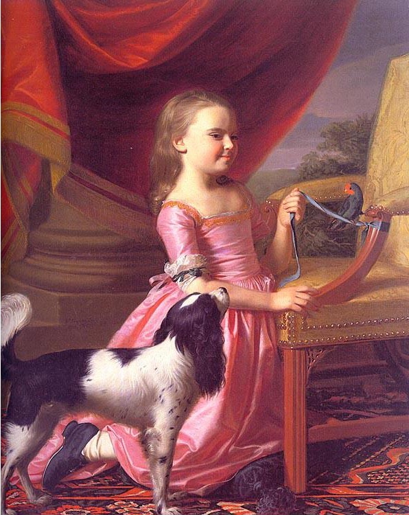 1767 John Singleton Copley Young Lady with a Bird and Dog The Toledo Museum of Art Ohio, US