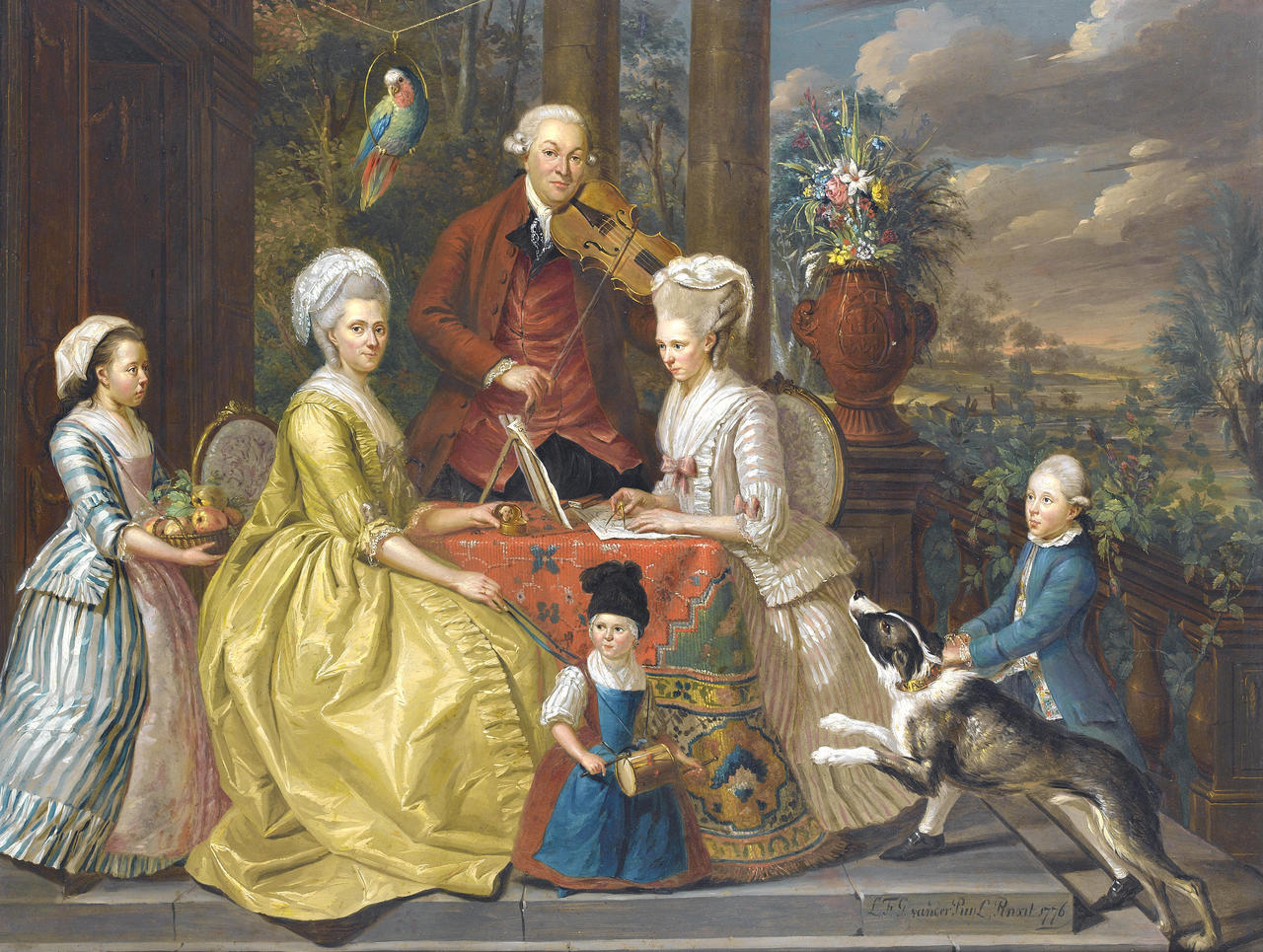 1776 Louis Francois Gerard van der Puyl (Utrecht 1750-1824) Portrait of the van Assche family