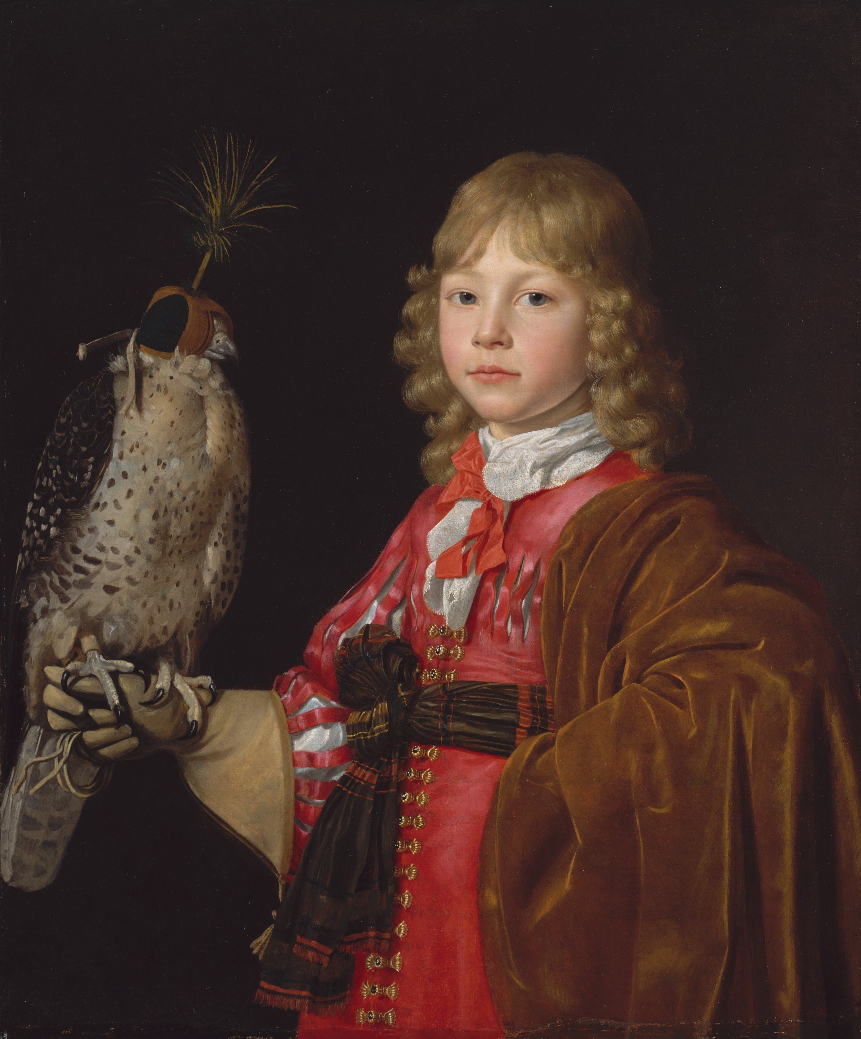 Wallerant-Vaillant-Portrait-dun-jeune-garcon-avec-un-faucon MET