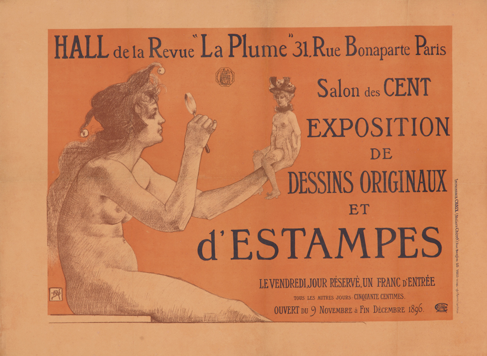 1896 rassenfosse poster-for-salon-des-cent