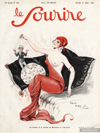 1924-jack-abeille--la-femme-et-le-pantin-marianne-le-sourire-cover-hprints-com