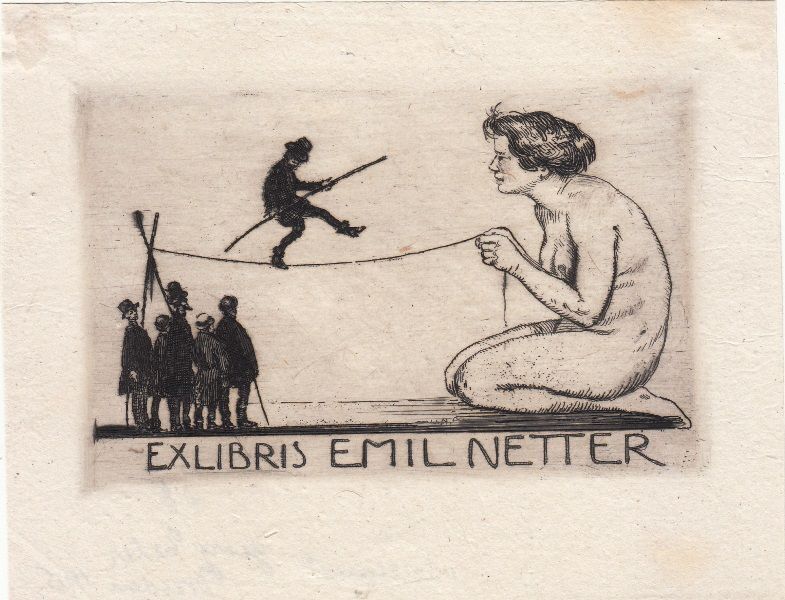 Georg Erler 1925 ca exlibris Emil Netter