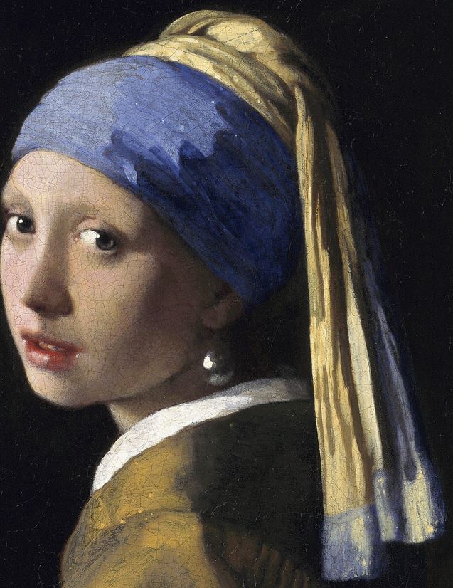 Vermeer Echarpe jeune fille perle