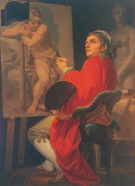 Autoportrait Domenico_Corvi 1775 Offices Florence