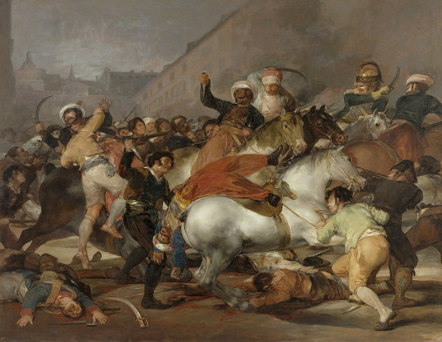 Goya 1814 El_dos_de_mayo_de_1808_ca_Madrid Prado