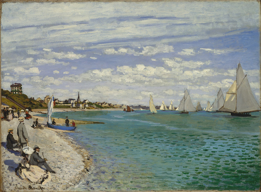 Monet 1867 Regattes a Sainte-Adresse MET
