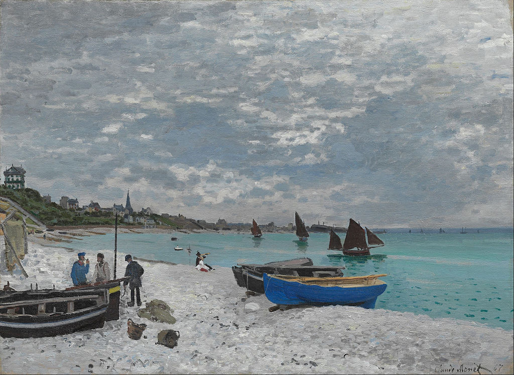 Monet 1867 The_Beach_at_Sainte-Adresse Art Institute of Chicago
