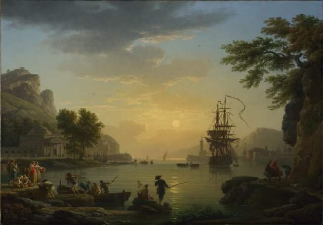 Vernet 1773 A Landscape at Sunset National Gallery Londres