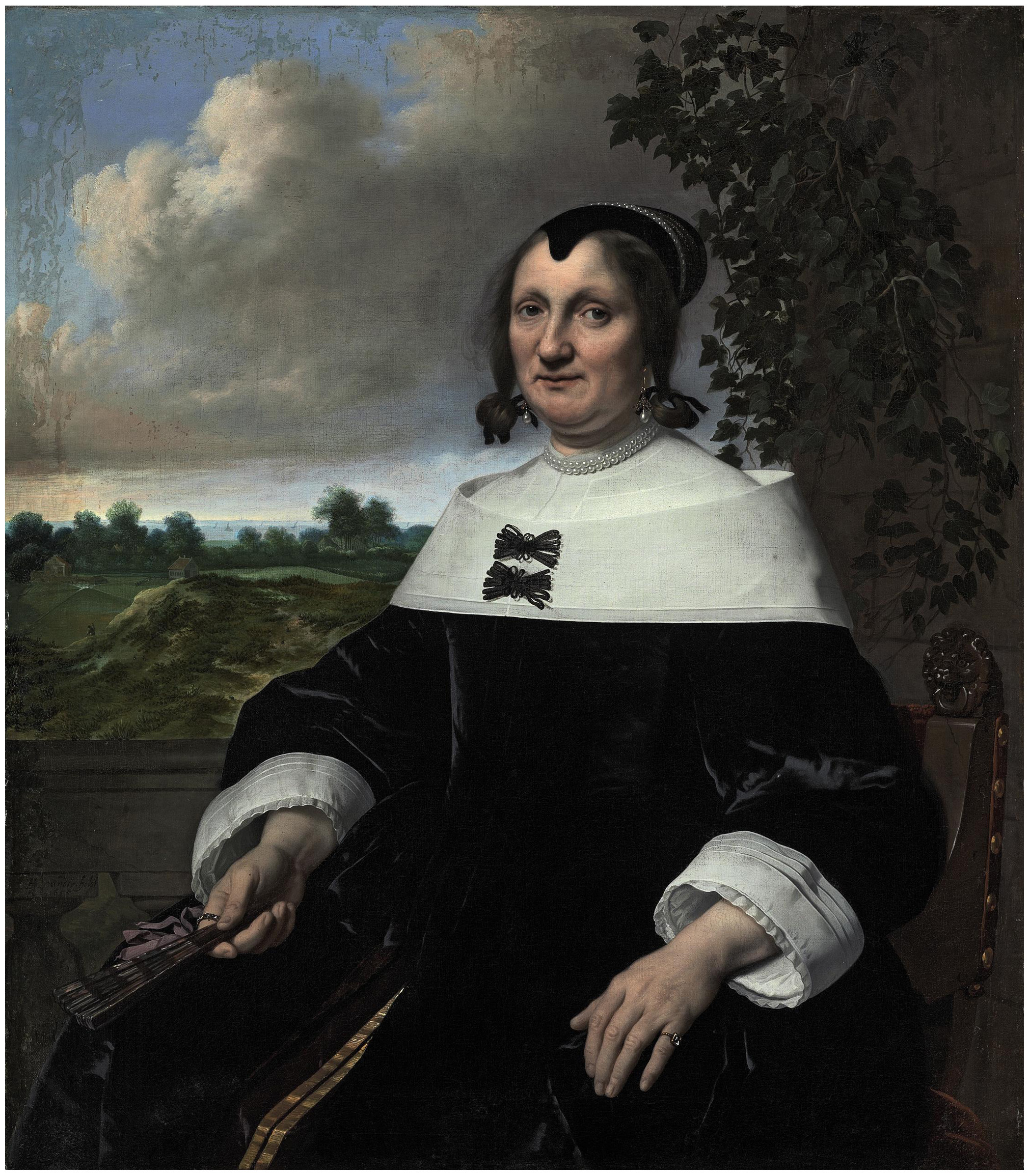 Bartholomeus van der Helst 1655 Portrait de femme coll priv