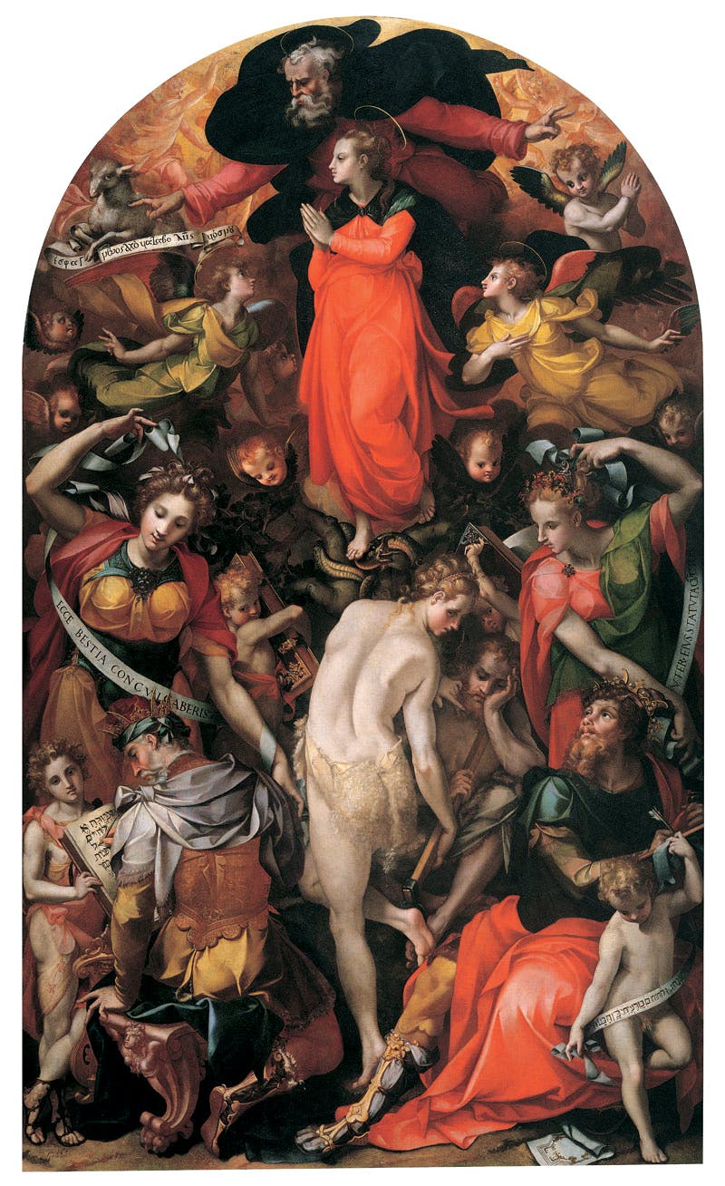Carlo_Portelli 1566 Immaculate_Conception Florence, Galleria dell'Accademia eglise Ognissanti