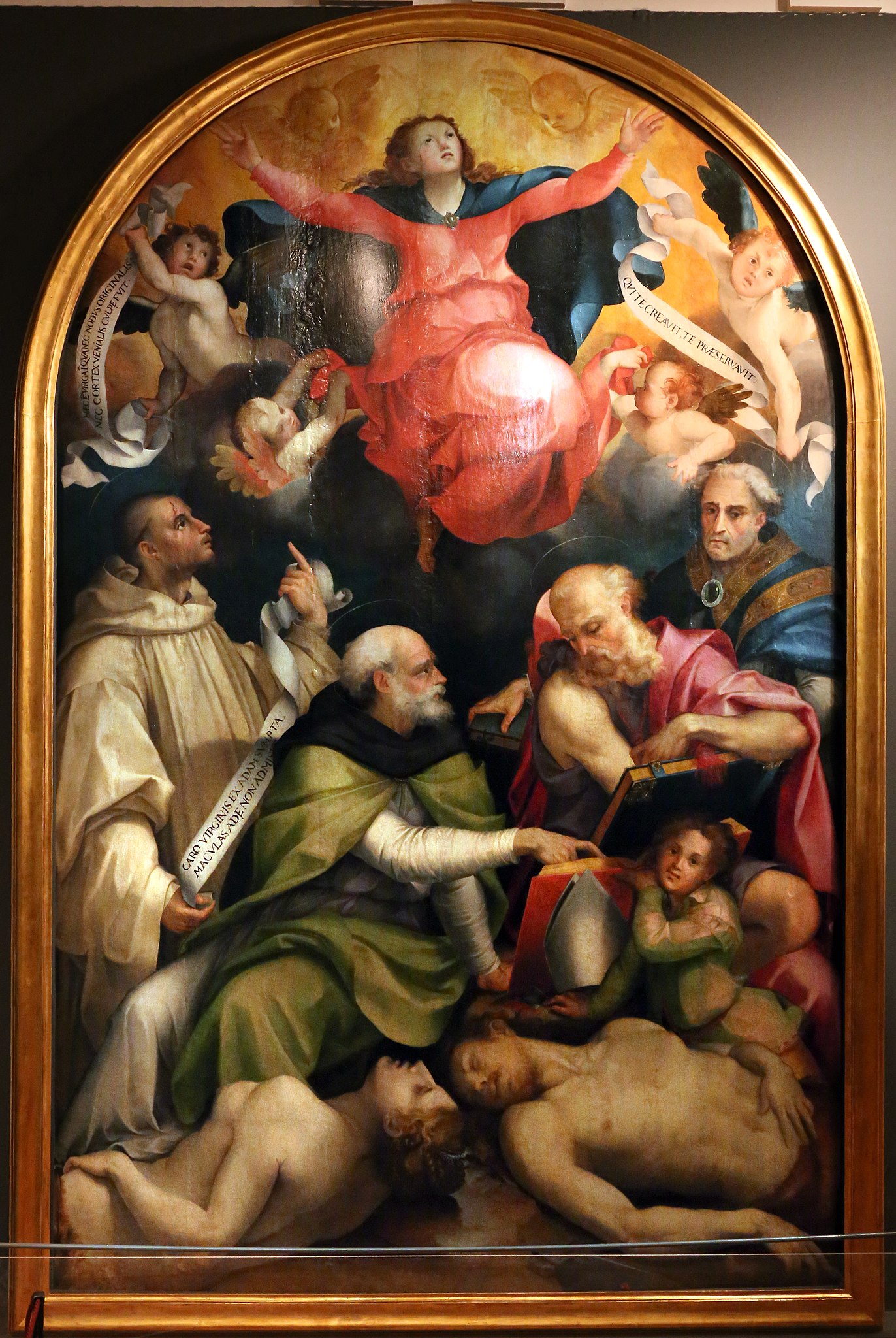 Carlo_portelli,_disputa_sull'immacolata_concezione,_1555_(Museo di Santa Croce florence