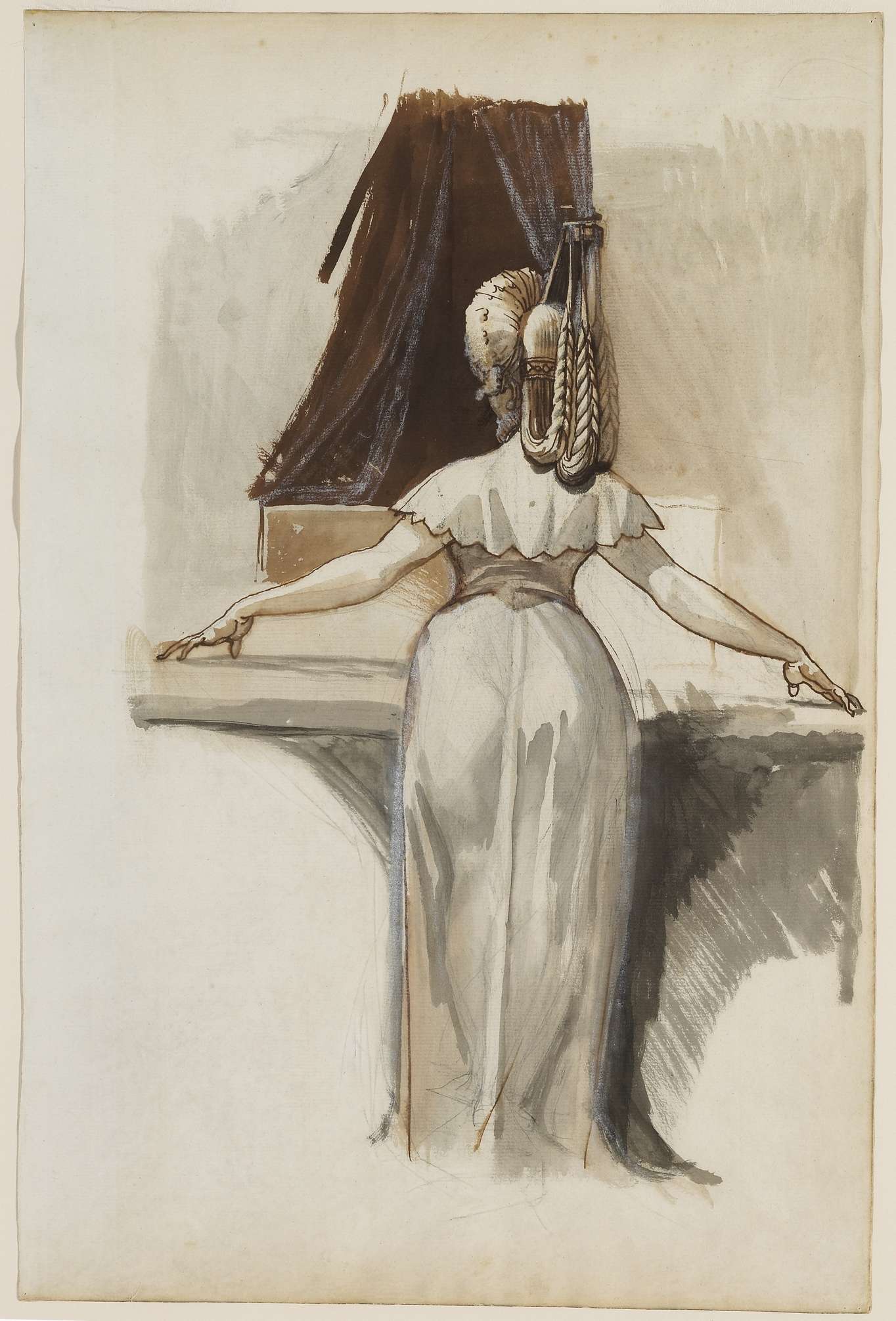 Fussli A Woman Standing at a Dressing Table or Spinet, c. 1790-1792 National Gallery Ottawa