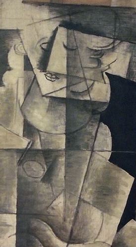 Georges_Braque,_1913 octobre ,_Femme_a_laguitare Centre_Pompidou detail