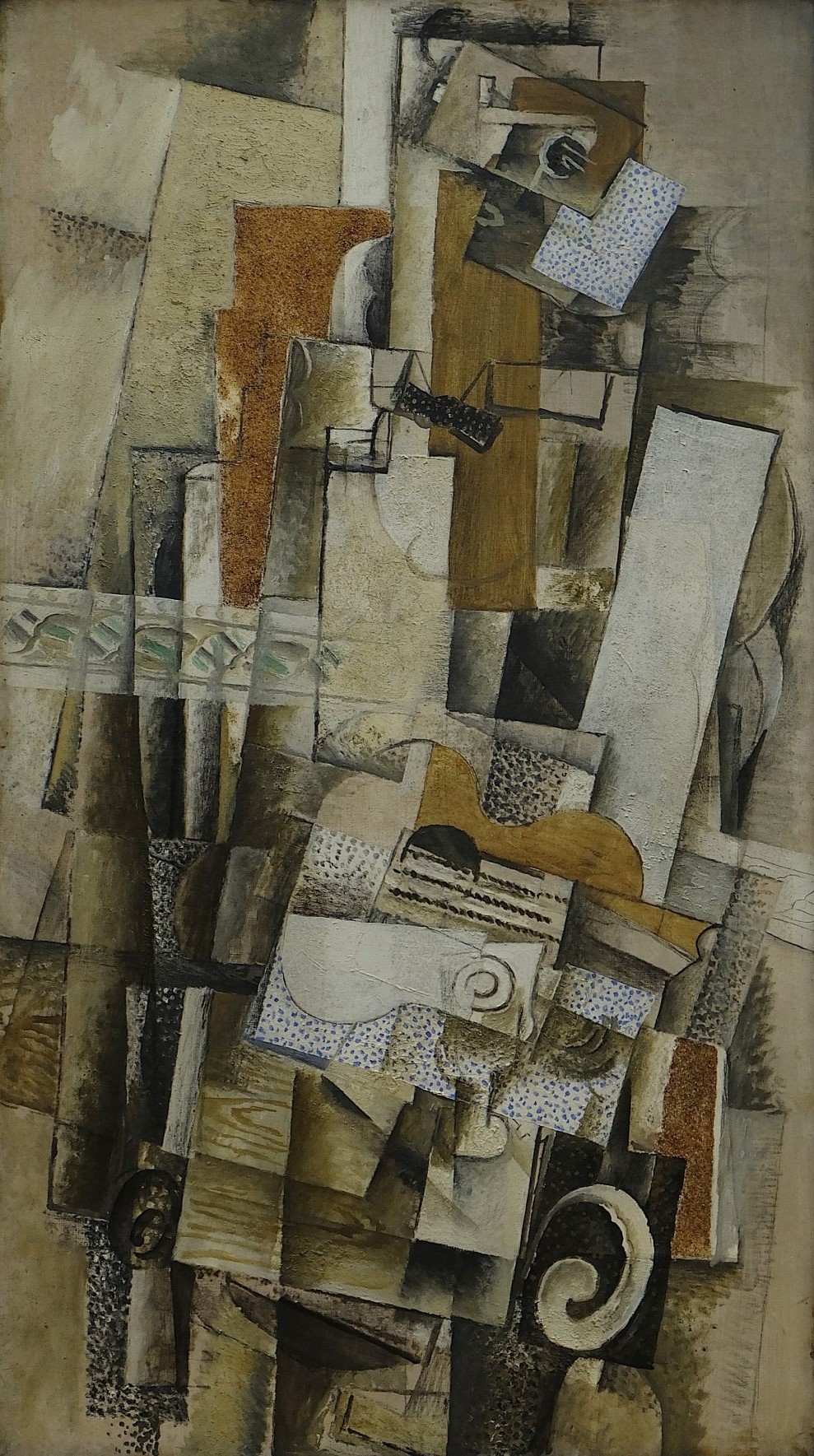 Georges_Braque,_1914 printemps 1914,_Homme_a_la_guitare Centre Pompidou