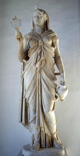 Isis au sistre, Époque d’Hadrien 117-138 ACE Pusee du capitole rome
