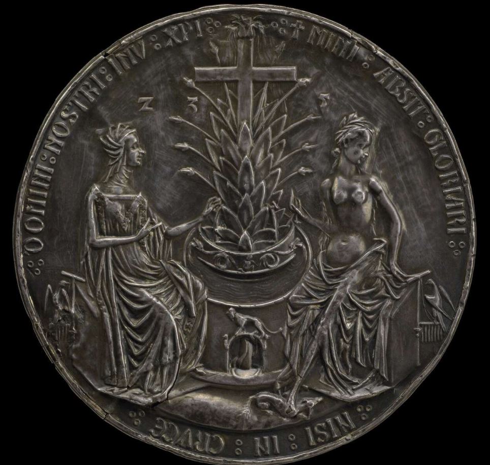 Michelet Saulmon pol de Limbourg 1402 revers de la medaille de Constantin British Museum detail